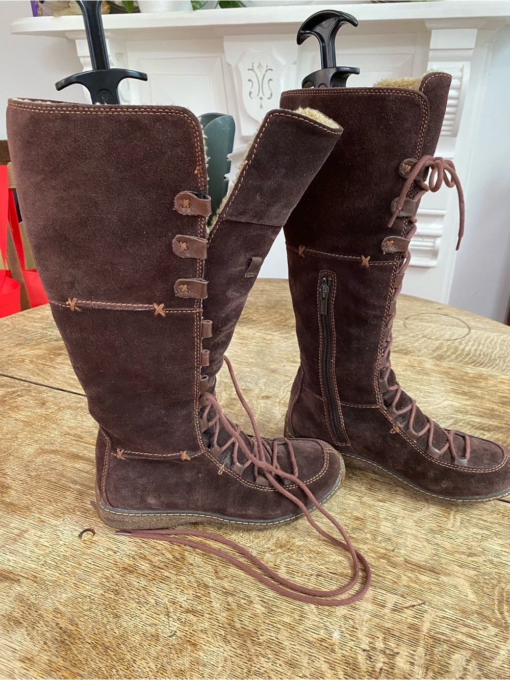 Women’s Timberland Brown fleece lined Boots